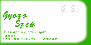 gyozo szep business card